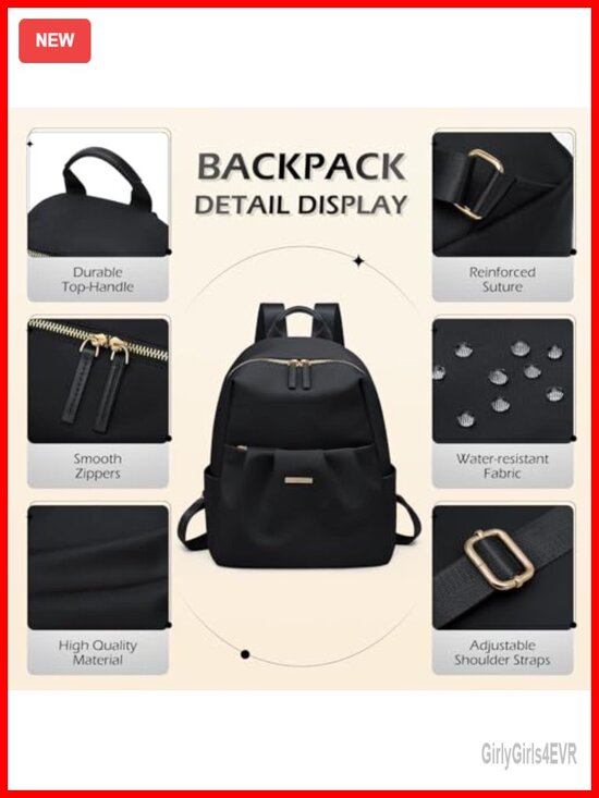 Small Cute Backpack Purse Lightweight Casual Daypack Travel Mini Backpack for